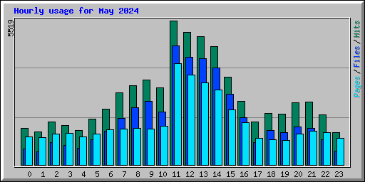 Hourly usage for May 2024